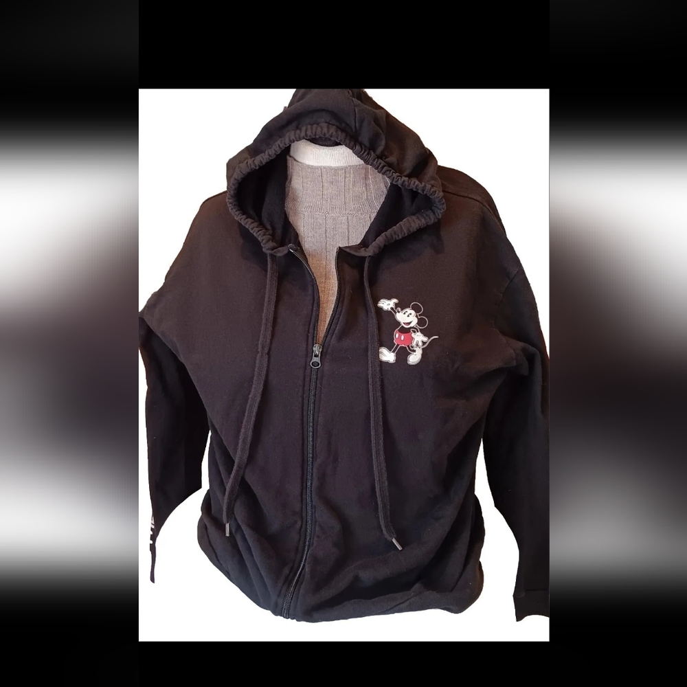 Disney Original Mickey Mouse Hooded Zip up Lightweight Jacket XXL Youth Preowned